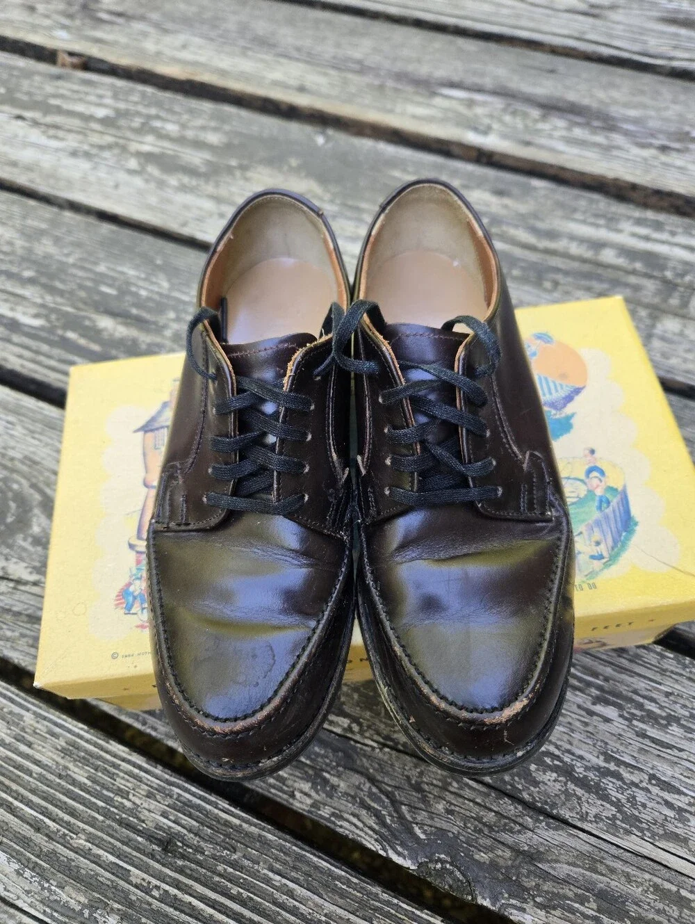 Vintage 1954 Mother Goose Shoes with Original Box